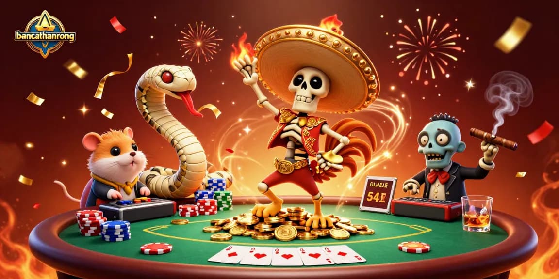 Engage in thrilling gaming adventures at bancathanrong with vibrant casino characters and action-packed elements.