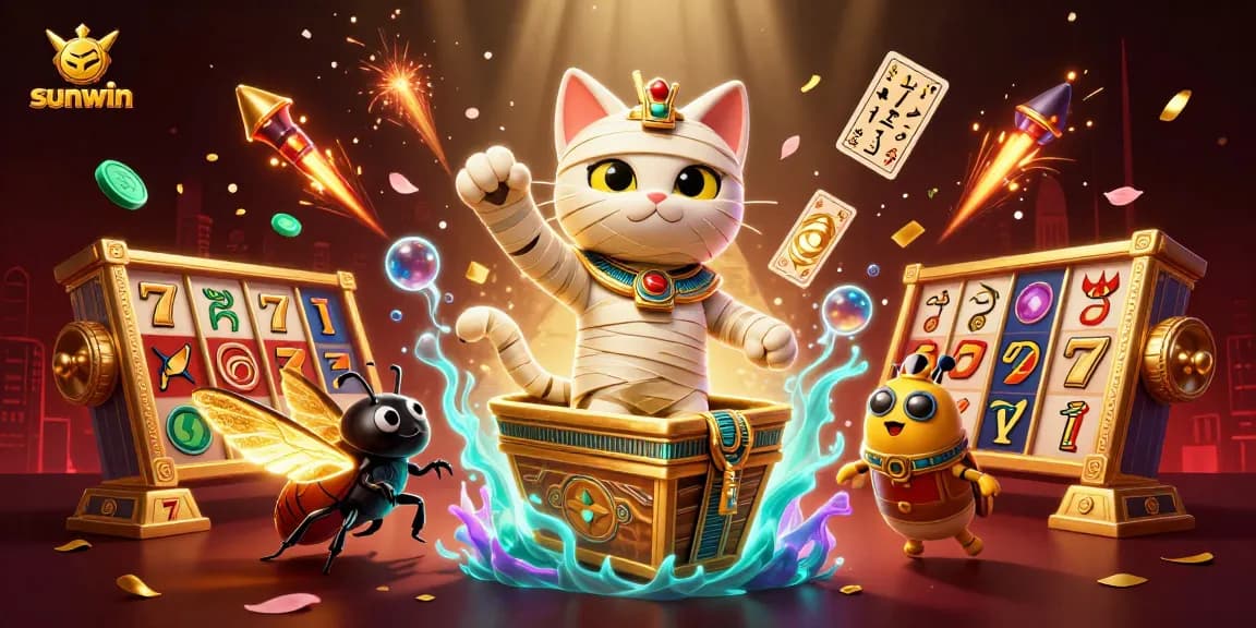 Engage in thrilling gameplay with sunwin at the vibrant pyramid casino featuring ancient Egyptian elements.