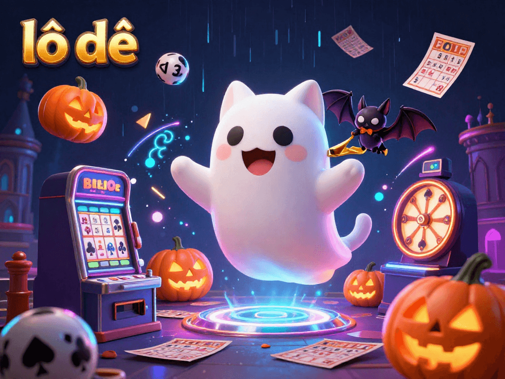 Float through a haunted casino mansion with lô đề-themed ghosts and glowing elements.