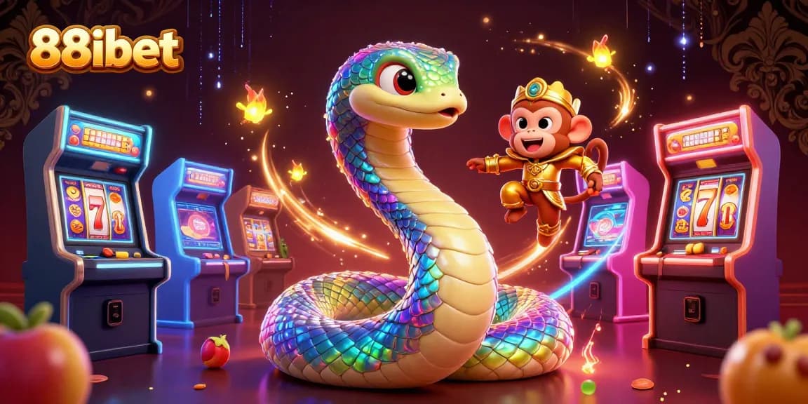 Experience the thrill of gaming action with 88ibet featuring colorful characters and vibrant casino elements.
