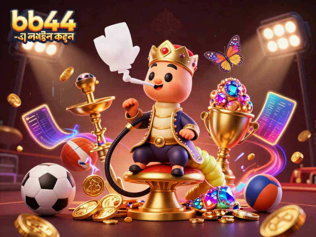 Engage with bb44 -এ লগইন করুন and experience thrilling gameplay in this vibrant casino illustration.