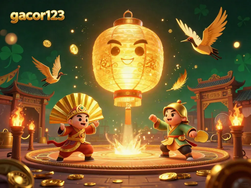 Experience thrilling wins with gacor123 in this vibrant Asian night market casino scene.