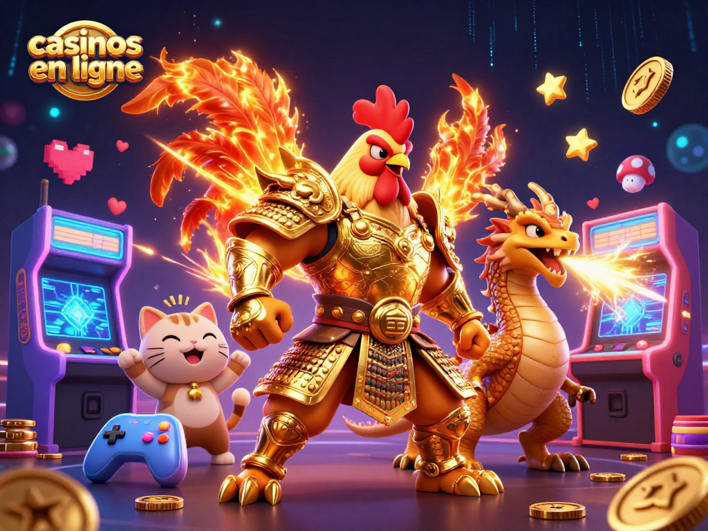 Jouez dans les casinos en ligne avec des jeux colorés et des personnages dynamiques.