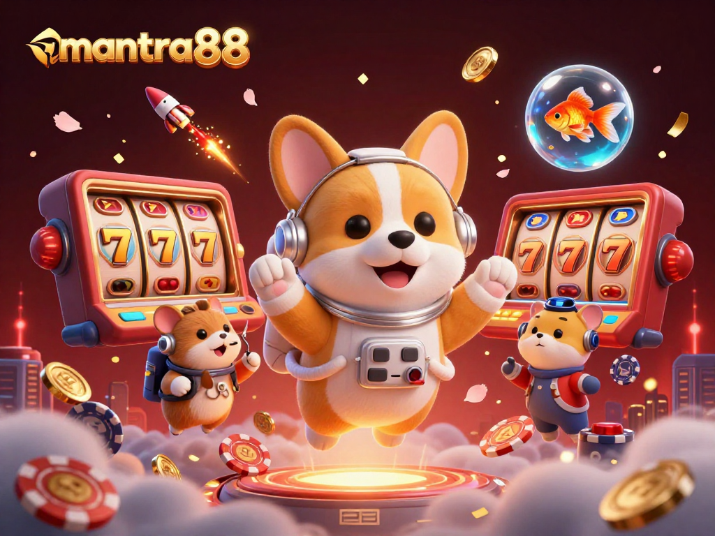 Experience thrilling jackpot excitement with mantra88 and lucky slot spins in a vibrant casino scene.