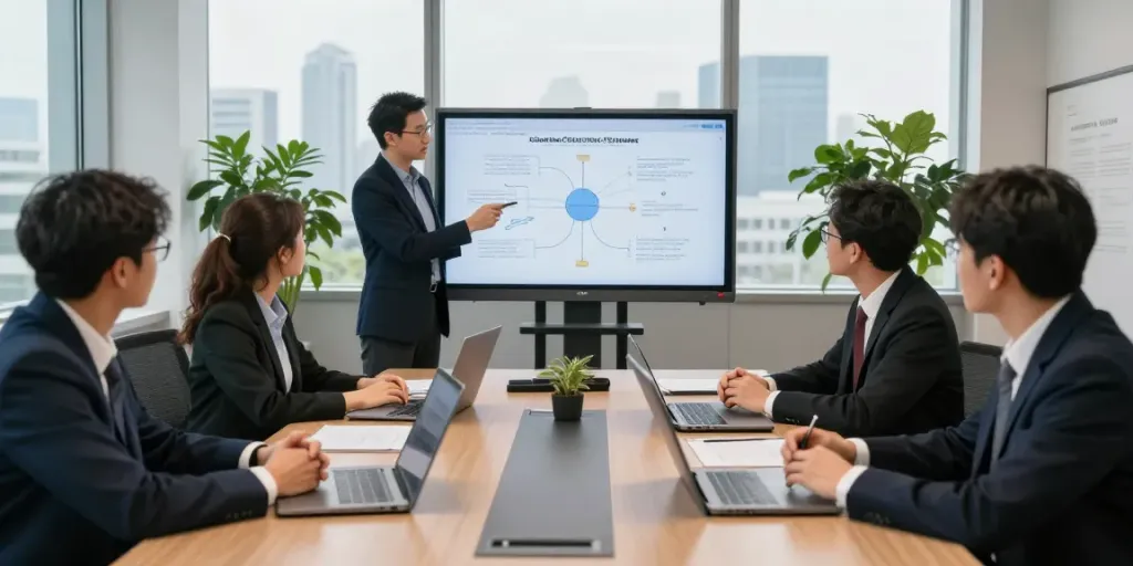 Lead Roedl legal consulting team collaborating in modern office setting.