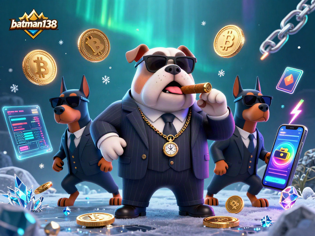 Engage with batman138's thrilling casino scene featuring a mafia dog and crypto elements.