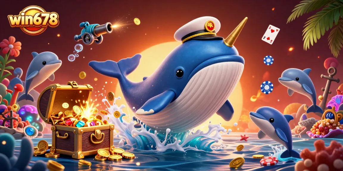 Experience winning thrills at win678 with playful dolphins and an exciting underwater treasure hunt.