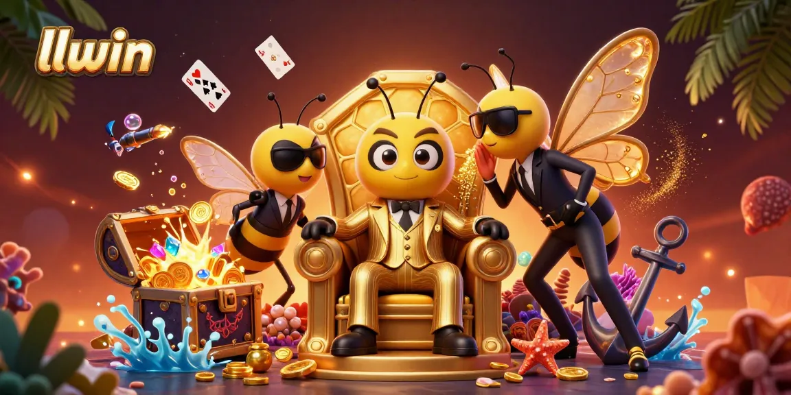 Experience thrilling gaming adventures with llwin in this vibrant 3D casino scene filled with excitement.