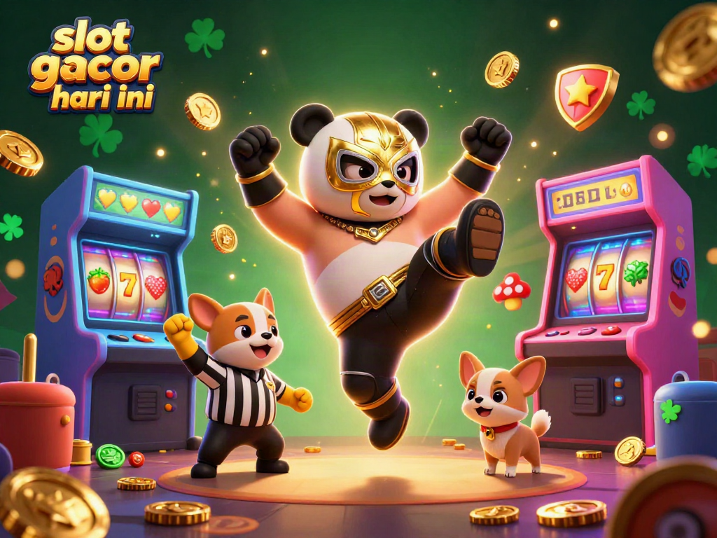 Experience the excitement of slot gacor hari ini with a vibrant 3D casino scene filled with action and fun!