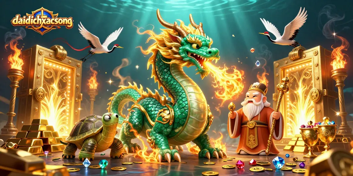 Engage in the excitement of daidichxacsong with characters amidst treasures and mystical energy.