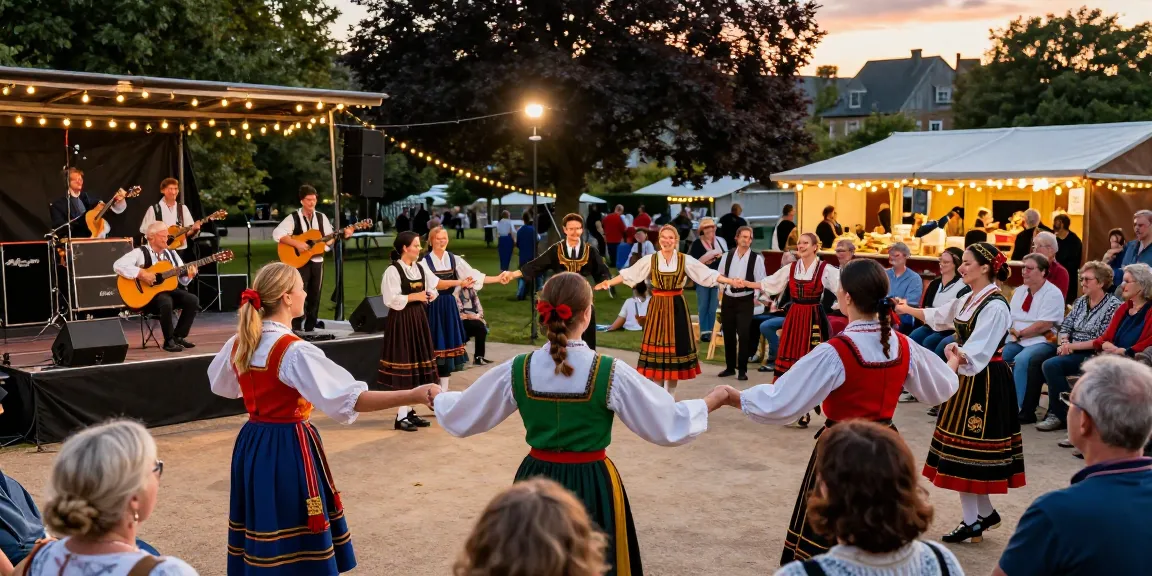 Experience vibrant Breton culture at a lively festival featuring traditional music, dance, and local cuisine in enchanting Brittany.