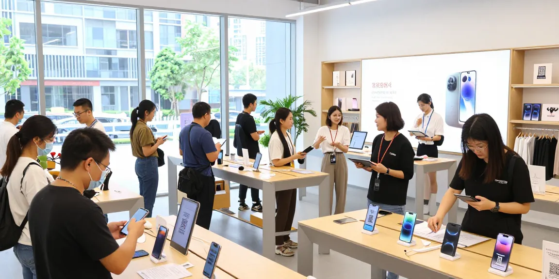 Shoppers using slot 5k qris payment options in a modern retail store