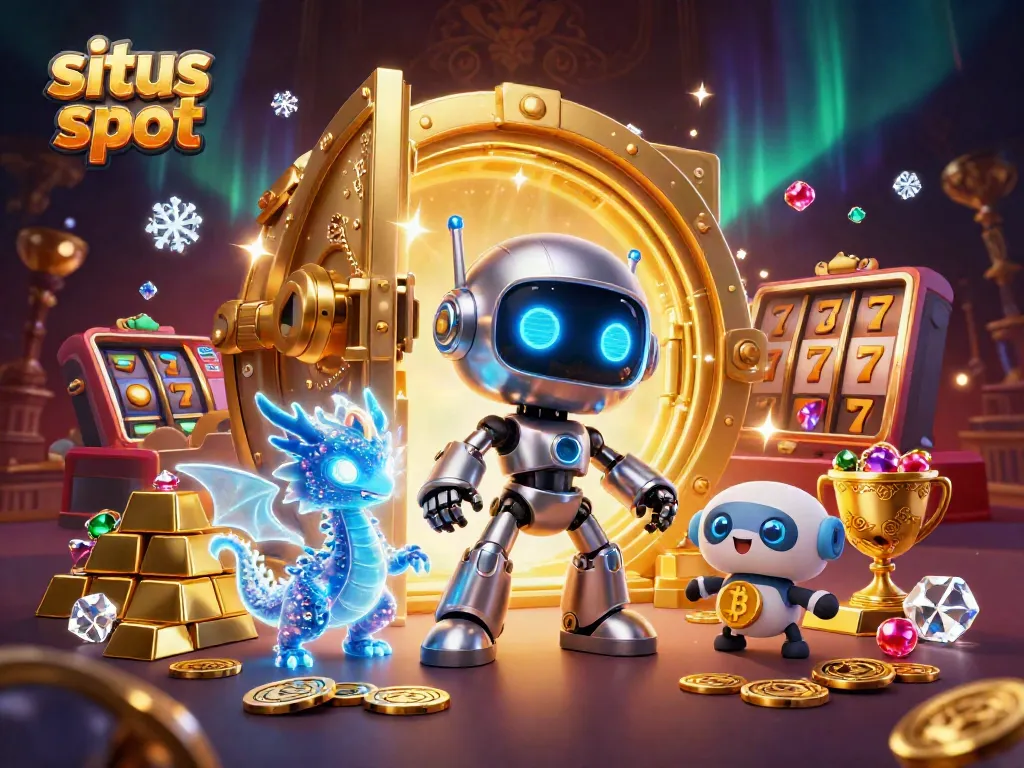 Menangkan jackpot di situs slot dengan robot cyberpunk dan naga AI holografik