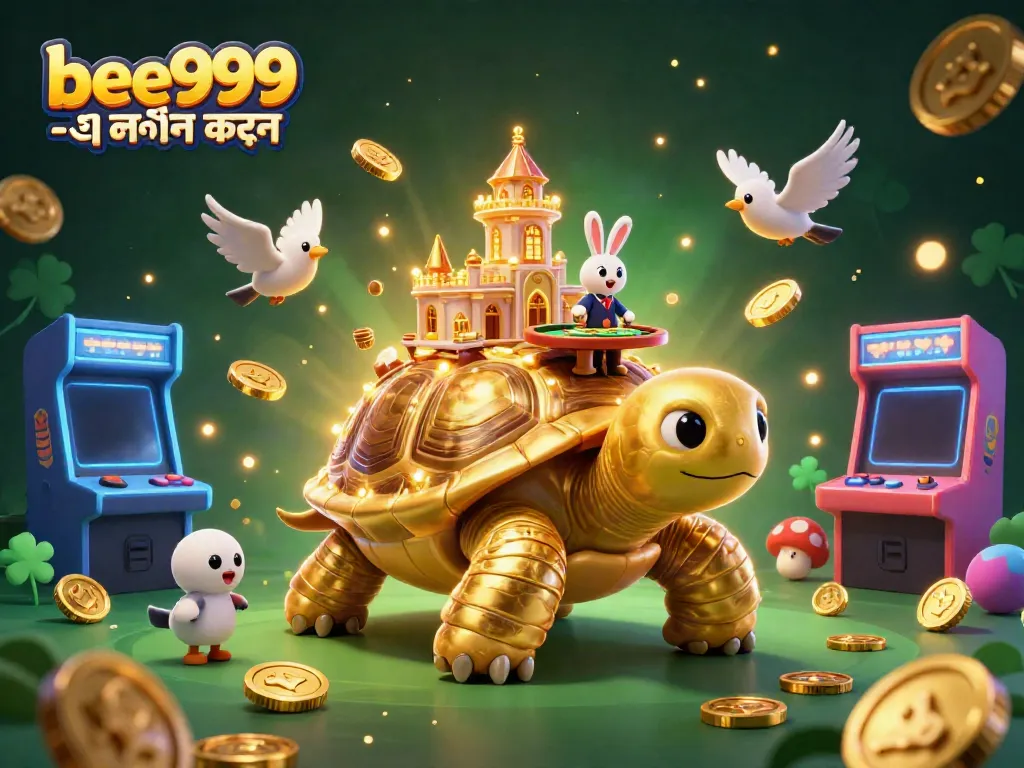 Experience the thrill of bee999 -এ লগইন করুন with a golden tortoise casino, vibrant games, and rewards.