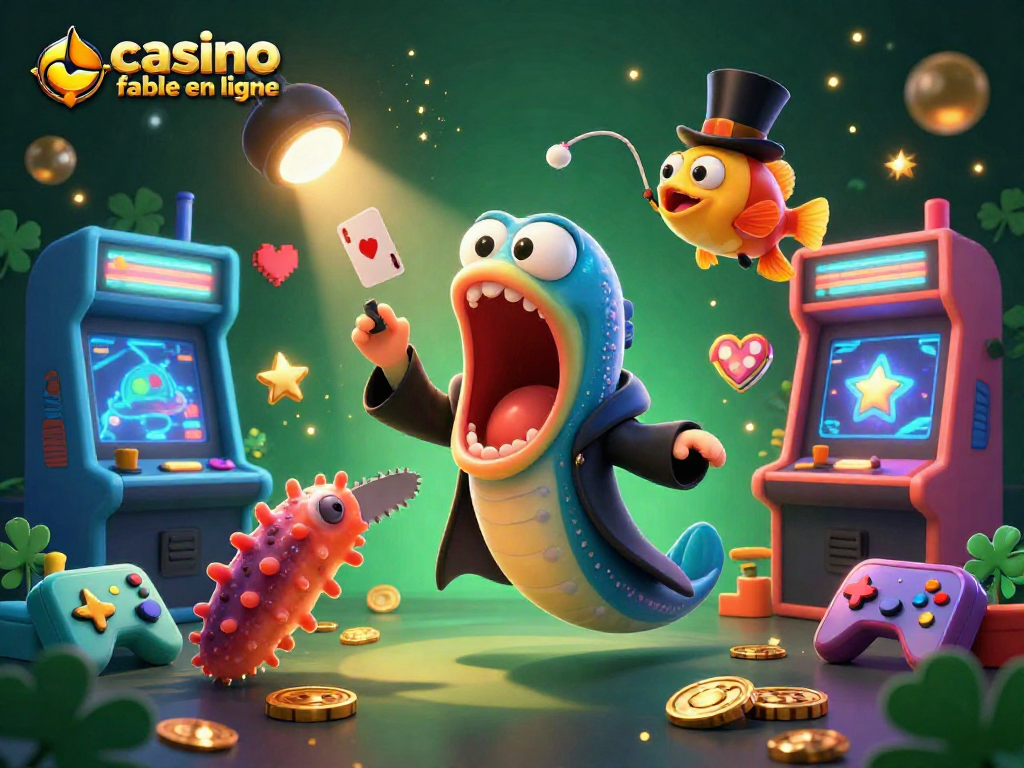 Jouez au casino fiable en ligne avec un cerveau d'eel manipulateur, un anglerfish et une mer d'arcade.