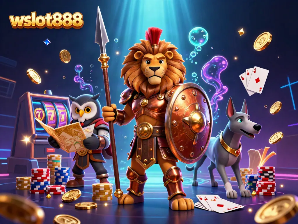 Raih kemenangan di wslot888 dengan simbol keberuntungan seperti slot lucky sevens dan koin emas yang berkilauan.