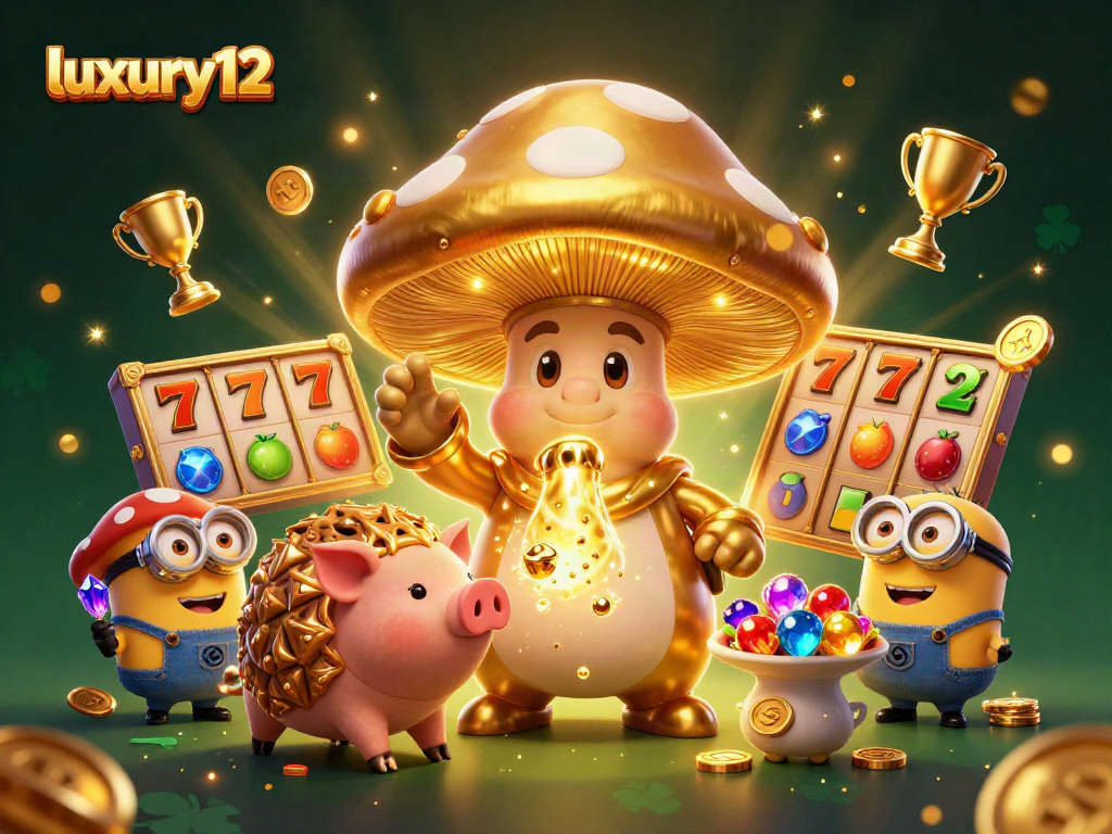 Luxury12 menghadirkan suasana bermain slot yang menyenangkan, dengan simbol jackpot dan warna emas yang menarik perhatian.