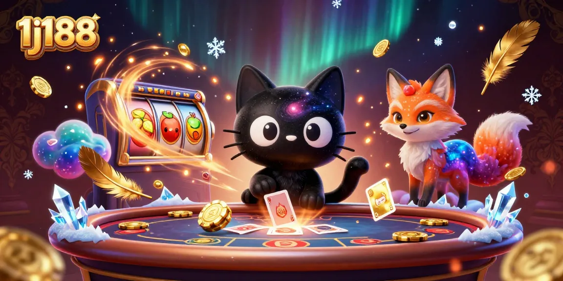Engage in thrilling gaming adventures at 1j188's cosmic casino with vibrant characters and rich game elements.